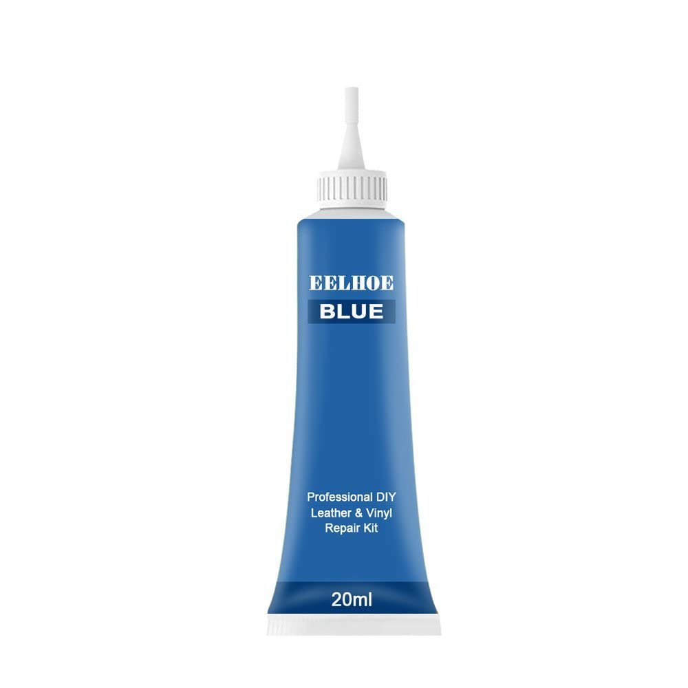 Advanced Leather Repair Gel - 2024 New Vinyl Upholstery Repair Kit, Professional DIY Leather Conditioner Restorer, Liquid Leather Repair Cream for Furniture, Boat or Auto Car Seats (Blue)