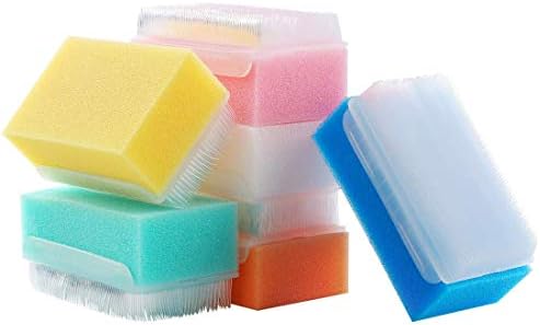12PCS Sterile Bath Sponge & Sensory Brush, MELONSUN Baby Bath Scrubber.