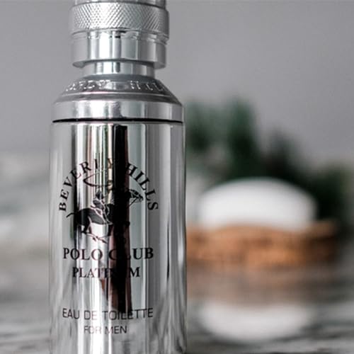 Beverly Hills Polo Club Cologne for Men Bonus Pack Designer Eau De Toilettes 3.4oz + 0.5oz 2 count (Platinum)