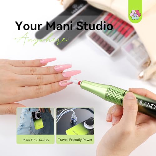 SAVILAND Advanced 50000RPM Professional Nail Drill : Portable Electric Nail File Nail Supplies Electric Nail Drill 6000MAh Drill para Uñas Nail Filer Electric with Drill Bits for Acrylic Nail Kit