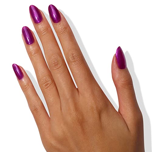 LONDONTOWN lakur Nail Polish - Chip-Resistant, Non-Toxic, Conditions & Hydrates Nails | Shimmery Grape Purple, Alexa, Let's Dance!, .40 fl oz