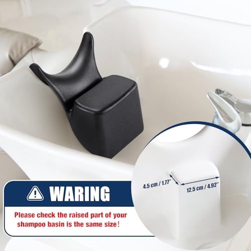 Udefineit Salon Shampoo Neck Rest Cushion, Non-Slip Silicon Shampoo Neck Rest for Sink, Comfortable Shampoo Bowl Neck Rest Pillow, Portable Neck Support for Salon Hairdressing Spa Washing Sink Basin