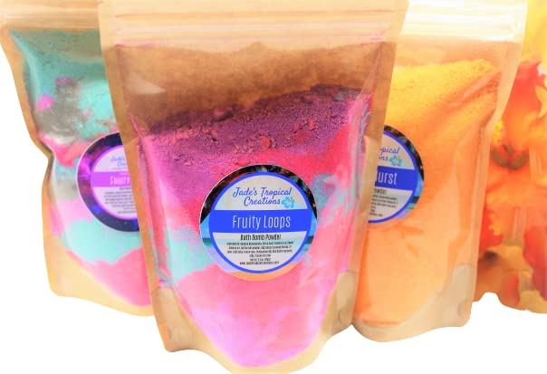 Bath Bomb Powder, Foaming Bath Dust, Stress Relief, Spa Gift, Bath Crumbles