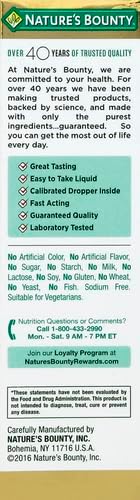 Nature's Bounty Vitamin B12 5000 Mcg Sublingual Liquid, Cardiovascular Health & Cellular Energy Support, 2 Fl Oz (1 Count)