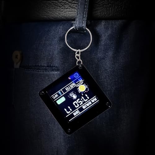 LCD Desktop Ornament - Mini Electronic Display, Compact Bag Pendant | Animated Digital Screen Decoration Feature, Cute Portable Desktop Display Product, Gift For Kids Girls Boys Family Friends Office