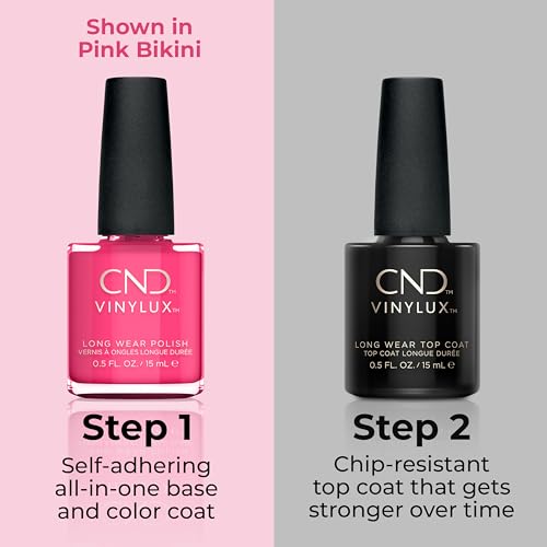 CND Vinylux Longwear Pink Nail Polish, Gel-like Shine & Chip Resistant Color, 0.5 Fl Oz