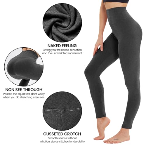 GAYHAY High Waisted Leggings for Women - Soft Opaque Slim Tummy Control Printed Pants for Running Cycling Yoga