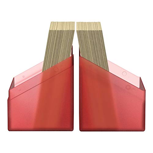 Ultimate Guard Boulder 80+, Deck Case for 80 Double-Sleeved TCG Cards, Ruby, Secure & Durable Storage for Trading Card Games, Soft-Touch Finish