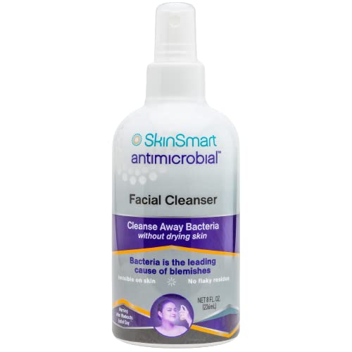 SkinSmart Acne Facial Cleanser | Targets Bacteria for Teens & Adults | 8 Oz