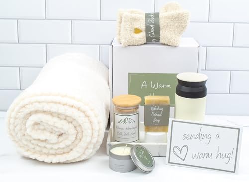 A Warm Hug Gift Box for Women - Cozy, Relaxing Self Care, Get Well, Sympathy, Thinking of You - Thoughtfully Curated Box for Her