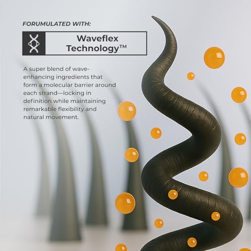 XMONDO Hair Wavetech Wave Shampoo | Vegan Formula with Sunflower Seed & Grape Seed Oil to Boost Hydration, Tame Frizz, and Enhance Your Wavy Hair, 8 Fl Oz 1-Pack