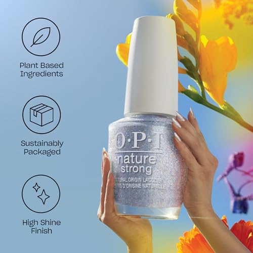 OPI Nature Strong Natural Origin Nail Polish | Opaque White, Gray & Black Crème Eco-Friendly Nail Polish | Plant Based, Vegan, Cruelty Free