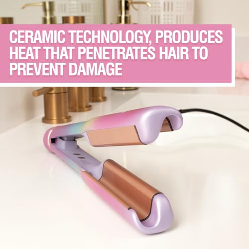 CHI Vibes Wave On Multifunctional Waver, Curling Iron Creates Long-Lasting Frizz-Free, Crimp-Style Waves & Loose Beachy Curls for All Hair Types