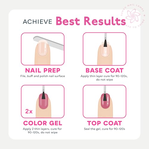 SUNUV Hema Free 16 Color Gel Nail Polish Kit with Base Top Coat,White Black Pink Nude Silver Glitters Gel Polish Set, Manicure Set Salon DIY Home Gift