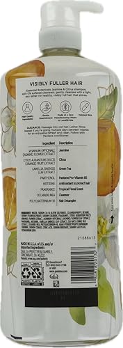 Pantene Essential Botanicals Jasmine & Citrus Shampoo, 38.2 Fluid Ounce