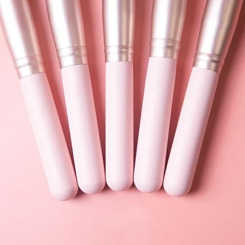 25Pcs Makeup Brush Sets with Wristbands and Headband, Including 14Pcs Makeup Brushes, 3Pcs Blender Sponge, 4Pcs Powder Puffs, Multi-functional Makeup Tool Set for Women and Girls (Pink)
