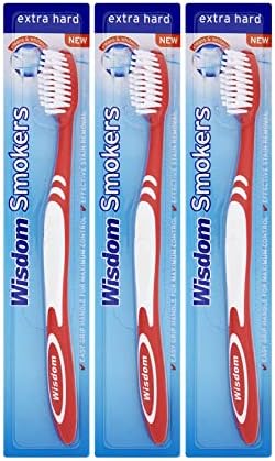 3X Wisdom Smokers Extra Hard Brush Toothbrush (Previously Addis) by Wisdom