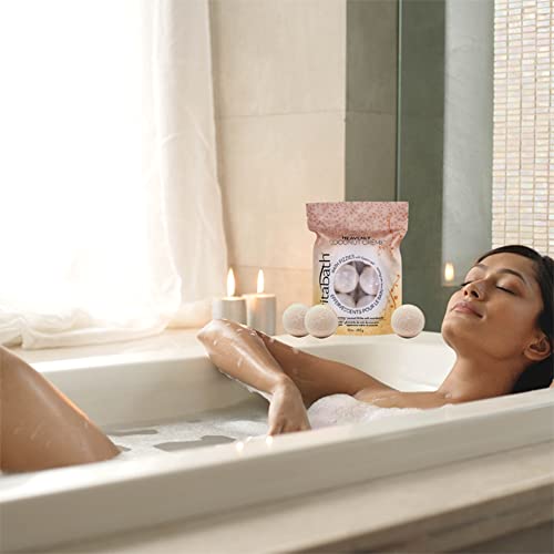 Vitabath Heavenly Coconut Crème Bath Fizzies with Epsom Salt Relax Nourish Unwind Body & Mind Calming Aromatherapy for Muscle Soreness & Reviving Skin Nourishment - 6 Count