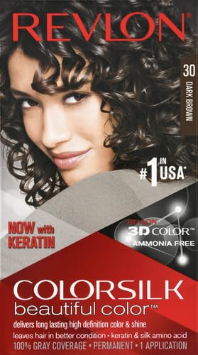 Revlon Color Silk Beautiful Hair Color, Dark Brown 30