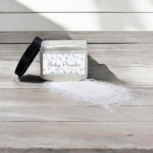 Body Powder for Women & Men Scented Baby Powder (classic powder fresh scent), Perfume Dusting Powder, Bath Powder with Fragrance & Essential Oils, Talc Free, 8oz Container, Made in USA