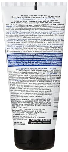 Magic Razorless Cream Shave Regular Strength Light Fresh Scent 6oz Tube