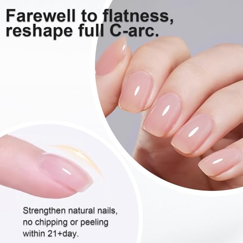 beautilux Rubber Base, 100ml Clear Soak Off Rubber Base Gel Polish for Professional Salon or DIY at Home, 3.38 fl.oz