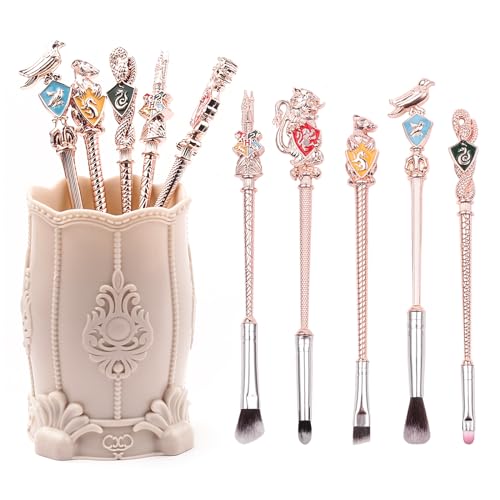 【2 Color Options】Harry Makeup Brushes Set for Women, Potter Makeup Gift Set, Magic Eye Shadow Eyeliner Blending Lip Brush - Brushes Holder Pot Not Included