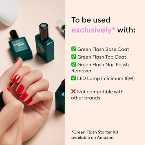 MANUCURIST • Green Flash LED Gel Nail Polish • Vegan • 12-Free, Plant-Based (60%) Gel Polish • Made in France • 0.5 fl oz (SHELL BEIGE)