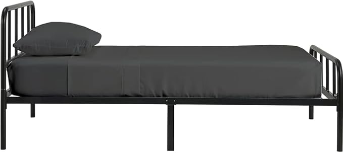 4 PC Cot Fitted Sheet 30x80, 100% Cotton Fitted Cot Sheet- Perfect for Narrow Twin/Rv Bunk/Camping Cot/Guest Bed Replacement, Sheets for Cot Bunk Bed-Fits Upto 4-8" Deep Mattress- Dark Grey Solid