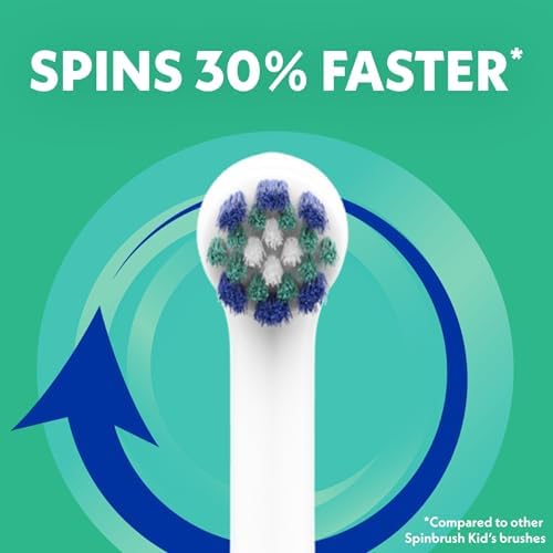 Spinbrush Kids Electric Toothbrush, Glow in The Dark, Battery-Powered