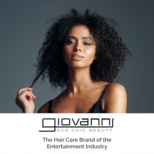 GIOVANNI 2chic Ultra-Sleek Shampoo - Brazilian Phyto-Keratin & Moroccan Argan Oil, Anti-Frizz Formula, Coconut, Shea Butter, Pro-Vitamin B5, Color Safe, Paraben Free - 24 oz