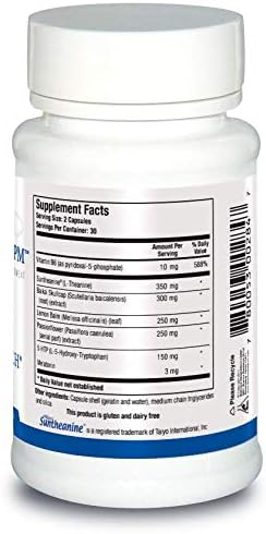 Biotics Research Alpha Theta Ultra PM L Theanine, Passionflower, Lemon Balm, Supports GABA, Serotonin, Regulates Circadian Rhythms, 60 Capsules