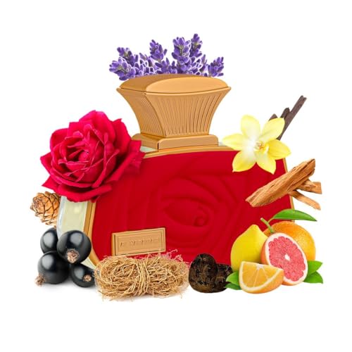 Al Haramain Belle Rouge - Arabian Perfume for Women - Long Lasting Floral Fragrance with Notes of Orange, Lavender, Jasmine, Vanilla, Sandalwood, Musk - Arabic Eau de Parfum - 2.5 oz EDP Spray