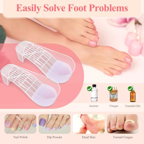 LIONVISON Acetone Nail Soaking Bowl: Toe Soak Off Bowl Manicure Soak Bowl Set