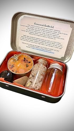 Energy Cleansing Bath & Spell Kits for Protection, Prosperity, 3rd Eye Activation, Self-Love, Strength & Creativity - Florida Water - White Magic - Spiritual Cleansing (Orange)