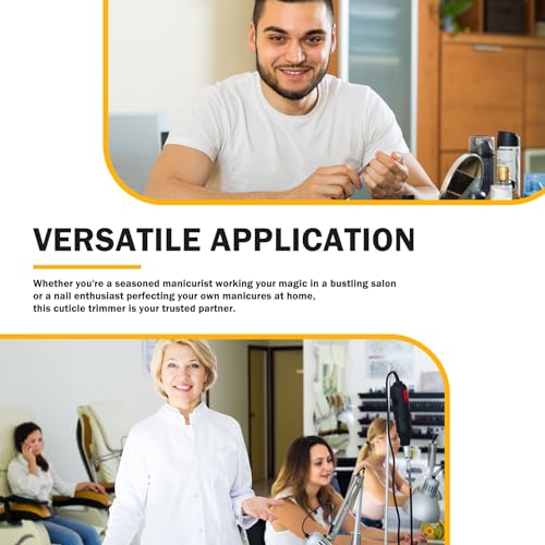 BEZOX Cuticle Trimmer for Salon-Worthy Nails - Professional Half Jaw (5 mm) Cuticle Clippers with Anti-Slip Silicon Handle, Precision Cuticle Cutters Premium Manicure Tool - Dark