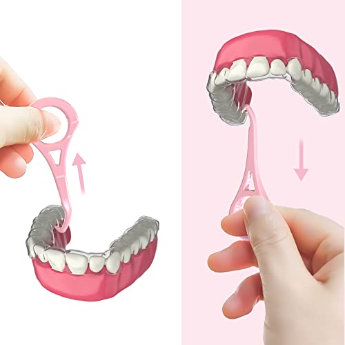 ARGOMAX - Aligner Removal Tool, 100 Retainer Remover Tool, Invisible Braces Removal Tools, Suitable for Removing Braces, Trays, Retainers, Dentures and Aligners(Pink).