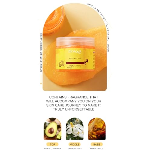 BIOAQUA Foot Care Herbal Massage Scrub-Exfoliating Cream Cleansing Delicate Feet Skin Shea Oil Natural Extracts 180g / 6.35oz