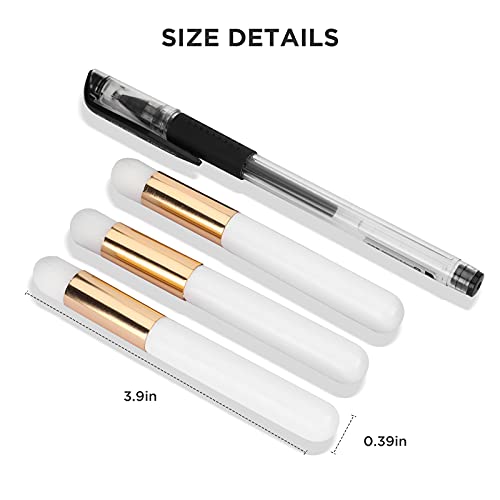 BEYELIAN 20 Pcs Lash Shampoo Brush Set, Eyelash Extension Cleanser, Blackhead Remover, Nose Pore Deep Cleaning, Soft and Comfortable Facial Makeup Remover Tools White