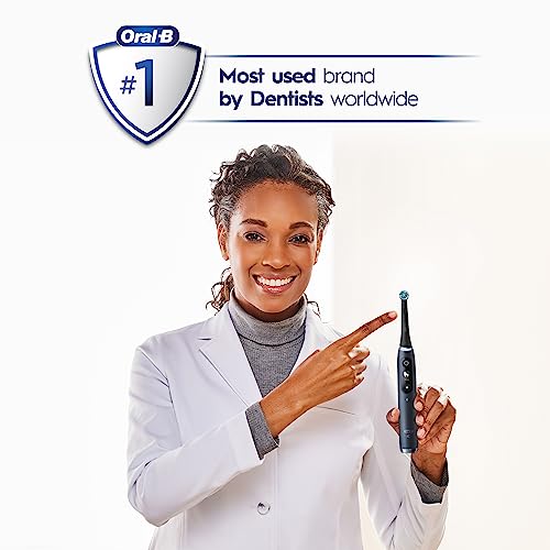 Oral-B iO Series 9 Electric Toothbrush with 4 Brush Heads, Aqua Alabaster