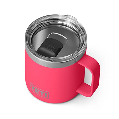 YETI Stainless Steel Rambler Drinking_Cup, Vacuum Insulated, with MagSlider Lid, 14 Ounces, Bimini Pink