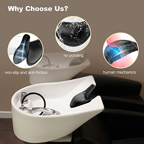 AISEELY Shampoo Bowl Neck Rest for Salon, Salon Shampoo Neck Rest Cushion, Professional Shampoo Bowl Neck Cushion, Silicone Salon Sink Neck Rest for Wash Basin Hair Washing Tray for Sink at Home