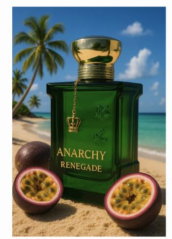 Anarchy Renegade, Unisex Eau de Parfum, 3.4 Fl Oz, Passion Fruit, Mango, citrus,Amber and Vanilla Scent