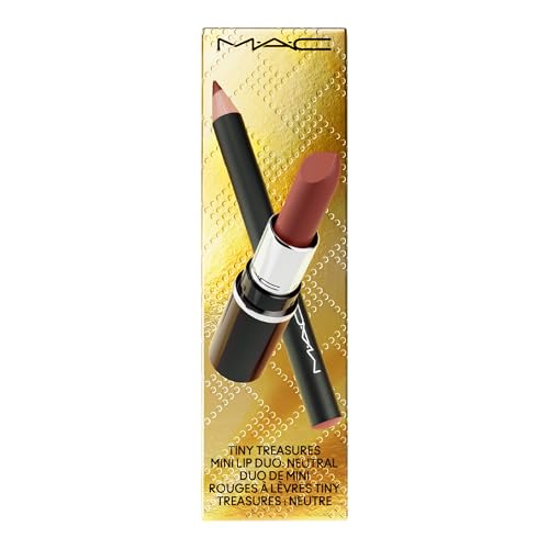 MAC Tiny Treasures Mini Lip Duo, Neutral, 2 Piece Set