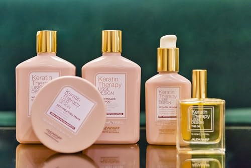 Alfaparf Milano Lisse Design Keratin Shampoo for Damaged Hair - Anti-Frizz - Maintains Brazilian Keratin Therapy - Smoothing, Straightening and Hydrating with Collagen (8.45 oz)