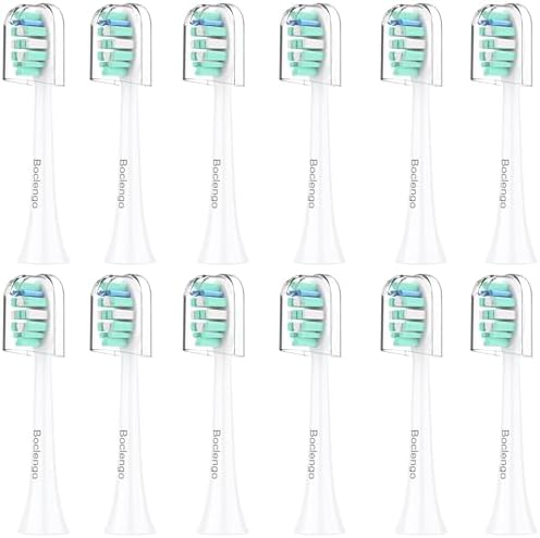 12 Pack Replacement Toothbrush Heads for Philips Sonicare Replacement Heads C2,C1,Electric Replacement Brush Head for Phillips Sonicare Brush C2, C1, for Sonic Care Toothbrush,White