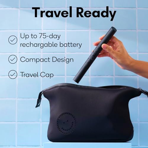 Burst Curve Sonic Electric Toothbrush for Adults (Cobalt Blue) | Slim Travel Brush with Cover | Ultra Soft Bristles | Up to 2 Month Rechargeable Battery | Two Modes & Timer