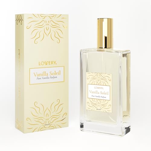 Pure Vanilla Perfume for Women, 100ml Vanilla Soleil Fragrance, Creamy Tonka Bean with Vanilla Womens Perfumes, Long Lasting, Vegan Clean & Natural Ingredients, Birthday Gifts for Mom, Made in France