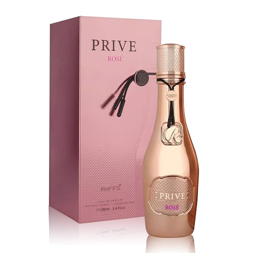 Priv Rose for Men | Eau de Parfum 100ml | Fresh Citrus & Woody Cologne with Vanilla, Gourmand, Fruity, Floral Rose | Long-Lasting Day to Night Fragrance