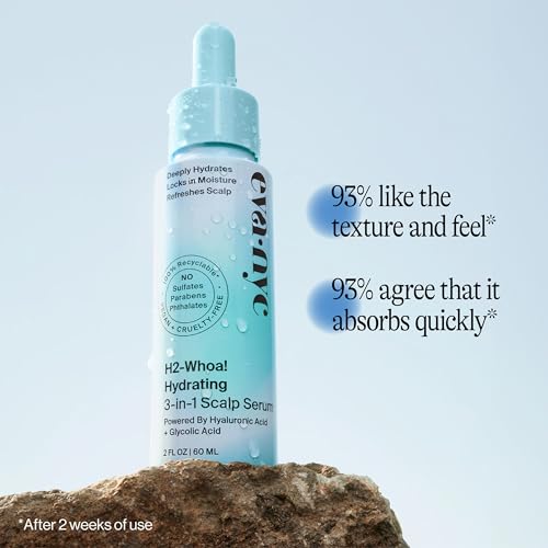 Eva NYC H2-Whoa Hydrating 3-in-1 Scalp Serum, Infused with Hyaluronic Acid and Glycolic Acid, 2.0 fl oz